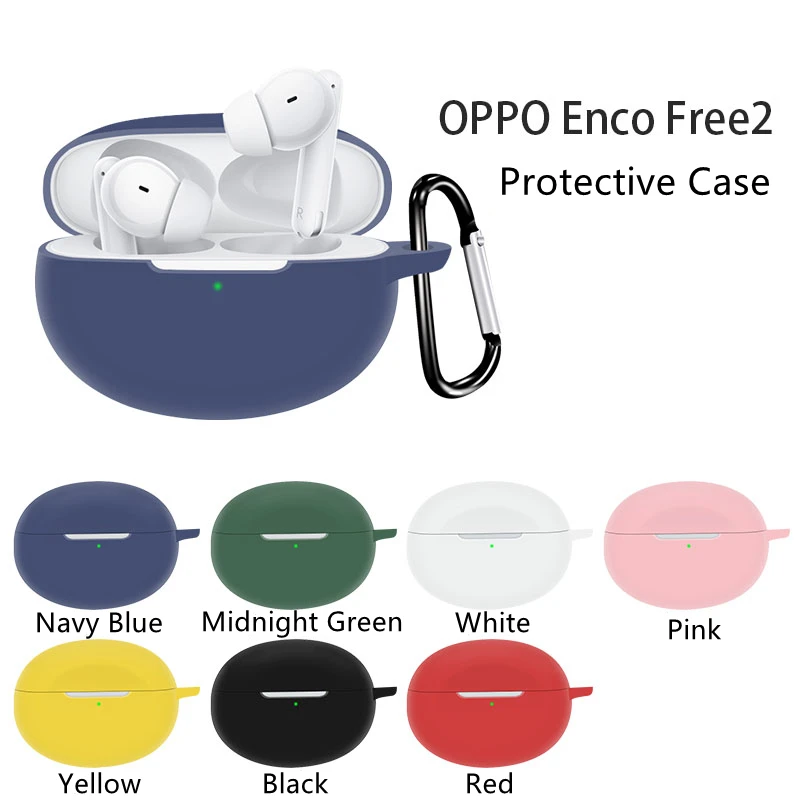 Custodia Silicone Per OPPO Enco Buds2 - Kit 5 Accessori Impermeabile Con Borsa E Cavo, Nero - Foto 10