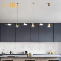 IPesl โมเดิร์นขนาดยาว APP โคมระย้าห้องครัวห้องรับประทานอาหารตกแต่งภายในบ้านระยะไกลแขวนโคมไฟ Drop Shipping 2
