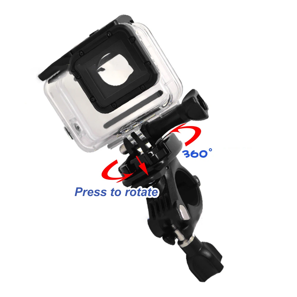 

Новинка для экшн-камеры Gopro черный велосипед мотоцикл руль 360 градусов Штатив с креплением Набор Аксессуаров