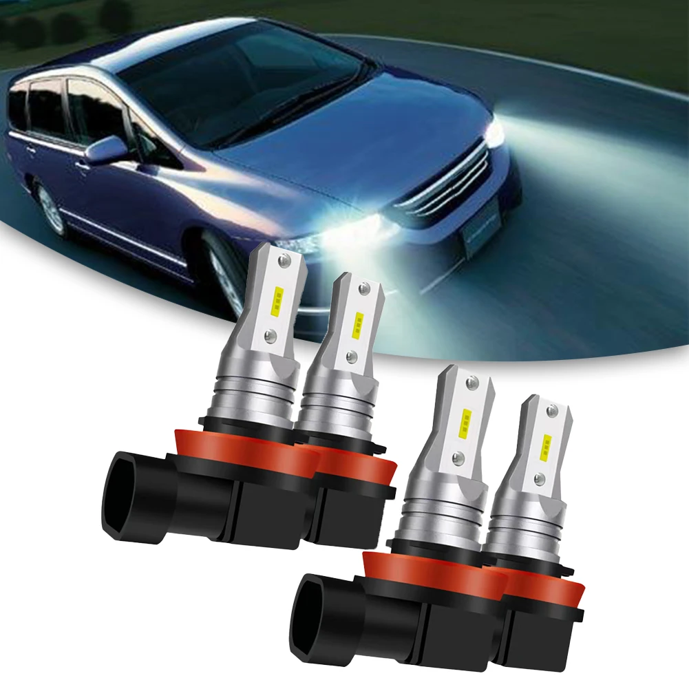 

4 шт., универсальные автомобильные фары H11 12-24 В для Chevy 2004-2012