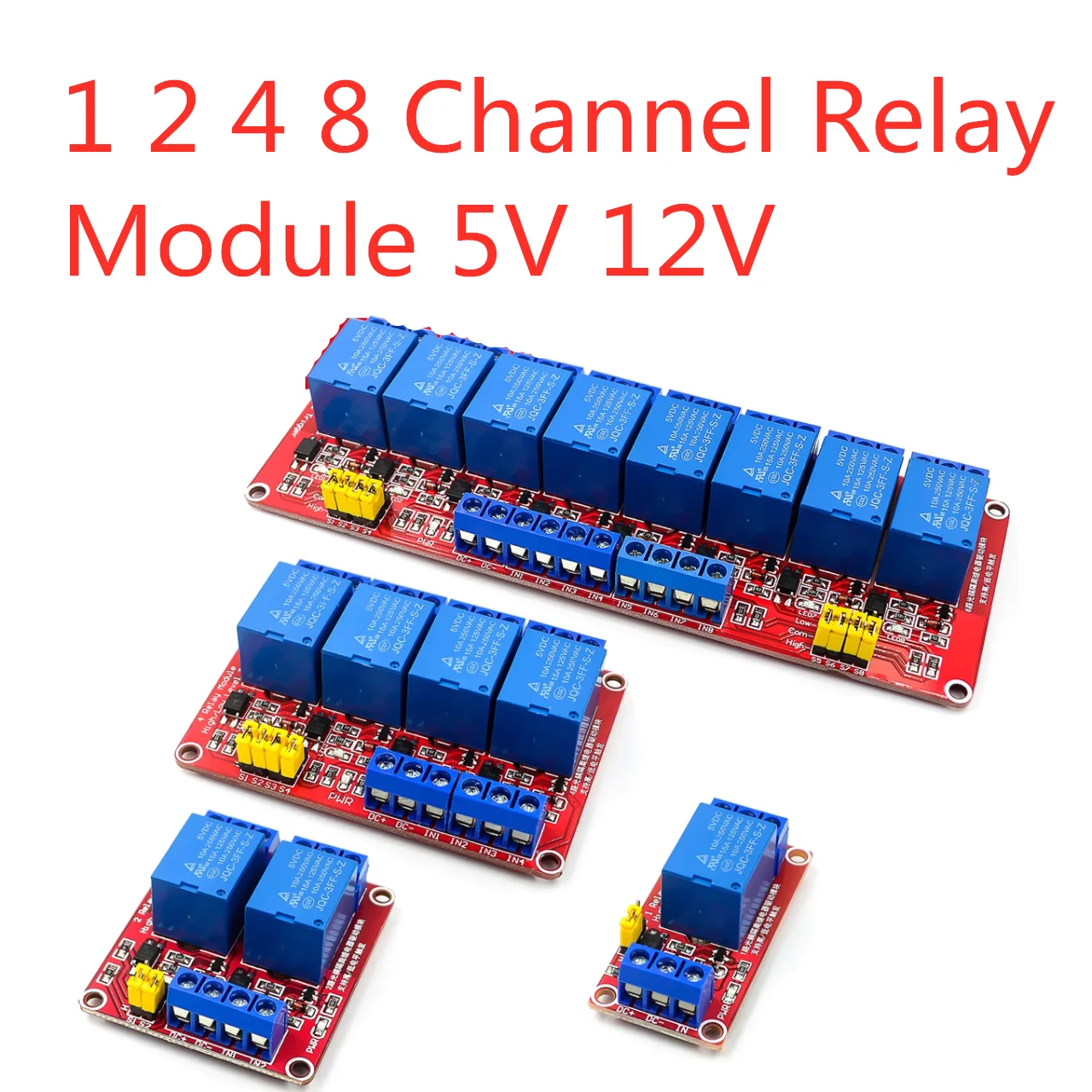 Relay module 1 2 4 8 Channel 5V 12V Relay Module Board Shield with
