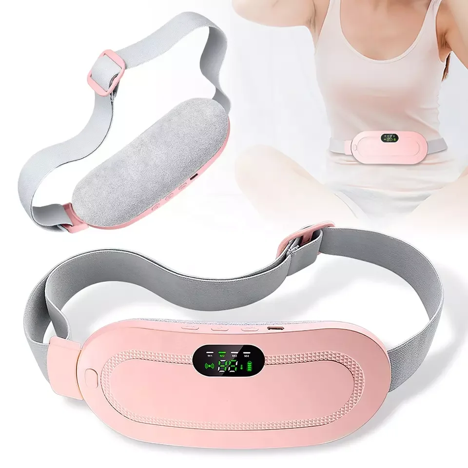 home Cordless Heating Massage Pad Menstrual Cramps Menstrual Period Pain Relief Electric Waist Massage Belt Device Heat Tools relief cramps period pain comfortable heating waistband menstrual heat pad belt usb electric heating warm palace belt