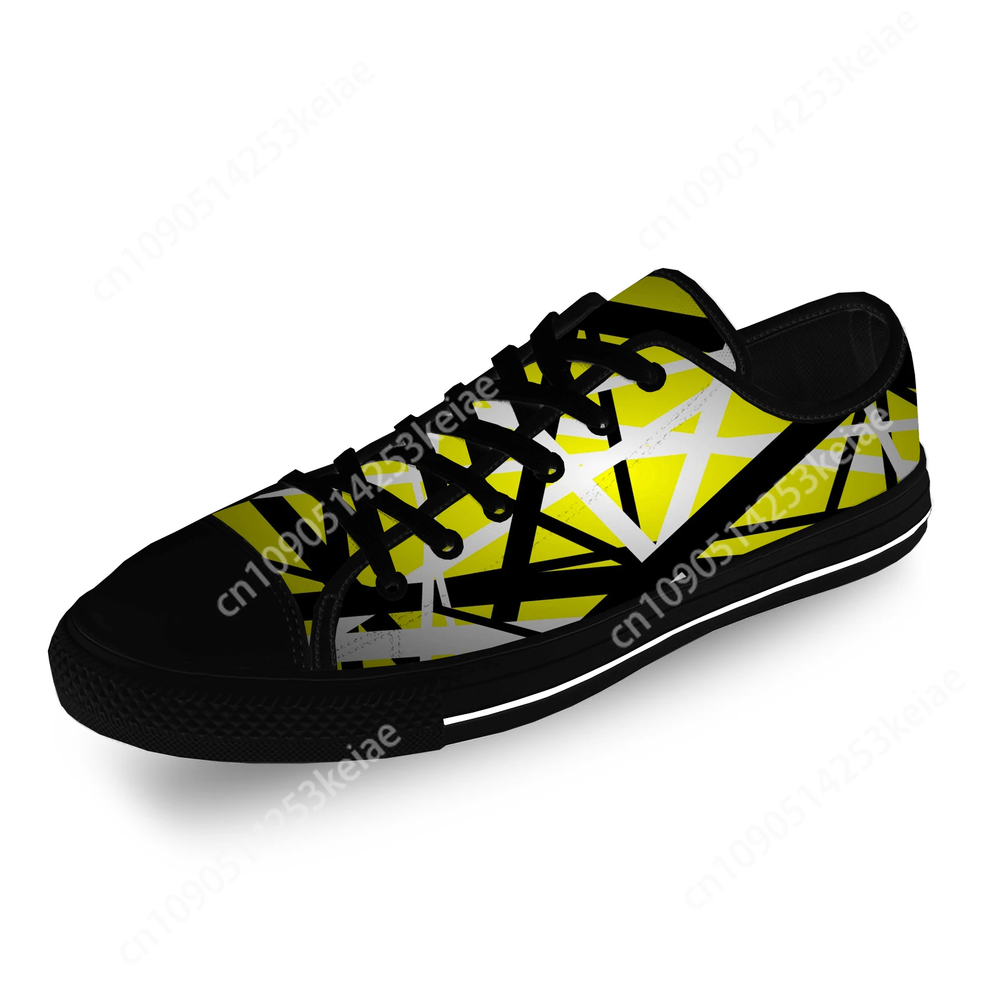 Van EVH 5150 STRIPES Halen Harajuku Lightweight Cloth 3D Print Low Top Canvas Shoes Men Women Casual Breathable Sneakers 4