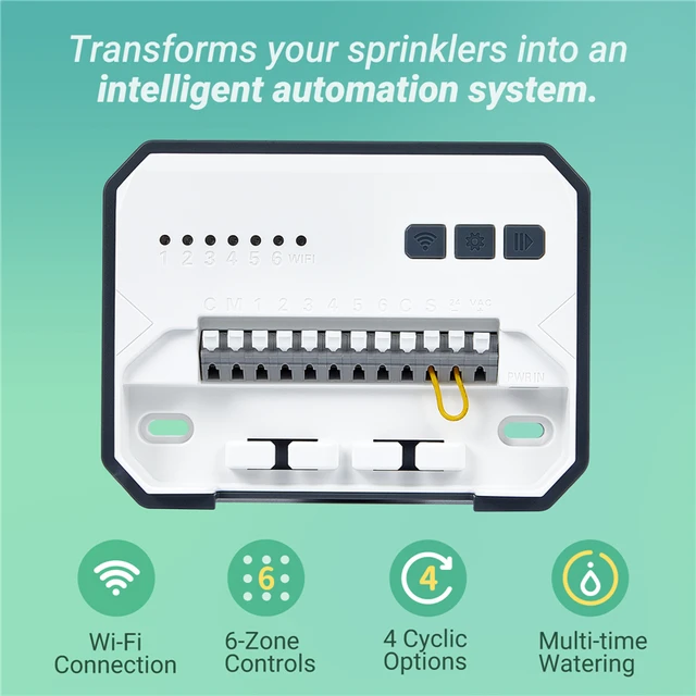 INKBIRD WIFI Smart Sprinkler Controller Programmable System 6 / 8 Zone Digital LCD Watering Timer Irrigation Monitor Free App 3