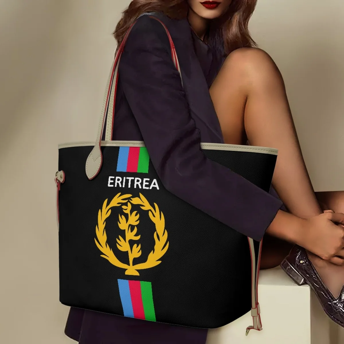 

Fashion Eritrean Women Shoulder Tote Personalized Multi Functional Durable Bag Travel Outdoor Stylish Waterproof Female Clutches