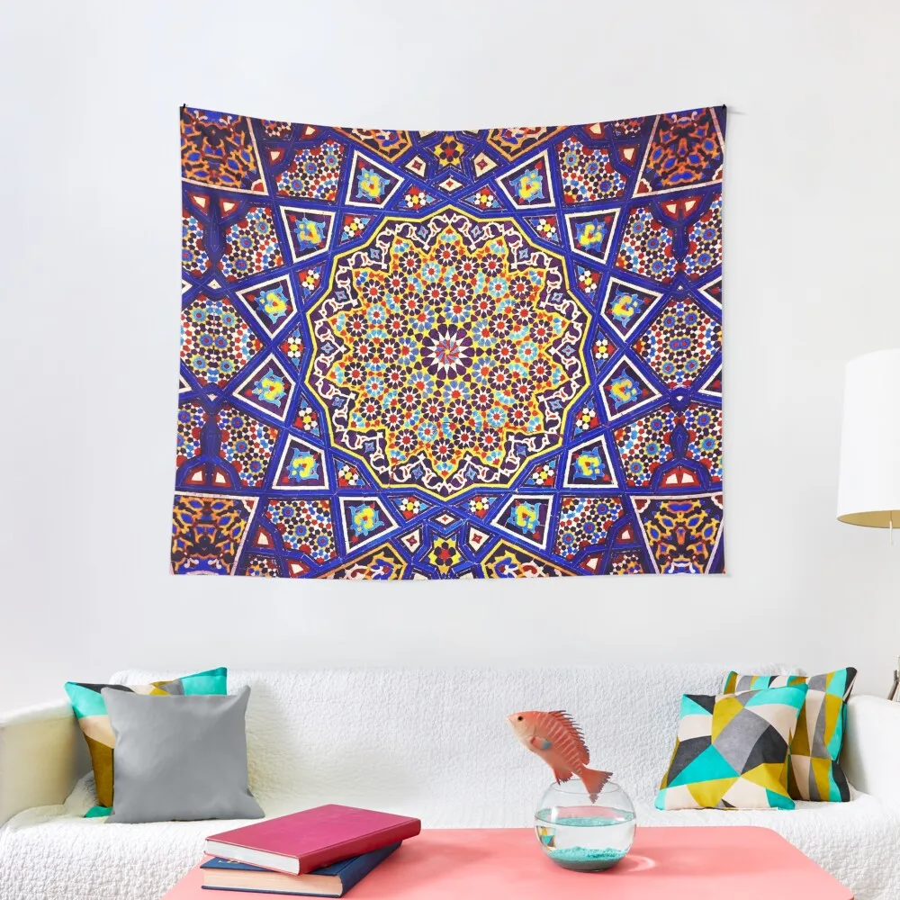 

Geometric Traditional Moroccan Architecture Art. Tapestry Room Ornaments Wall Decor Hanging Tapestry On The Wall
