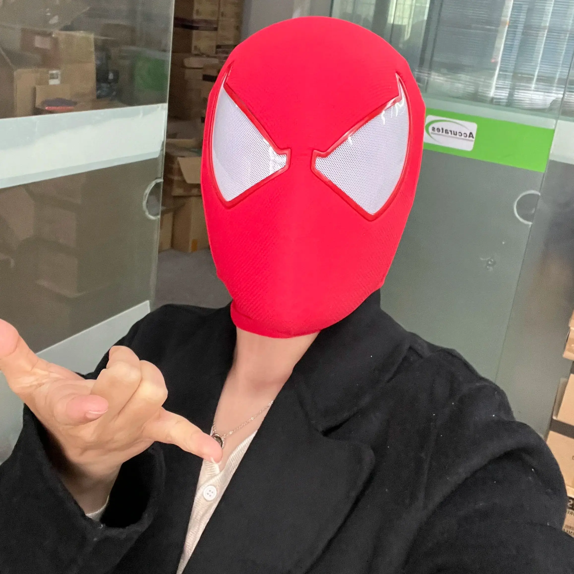 マーベル スカーレット スパイダーマン マスク フェイスシェル