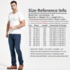 Men's Classic Slim Fit Straight Jeans Casual Stretch Denim Pants Fashion Blue Trousers 5