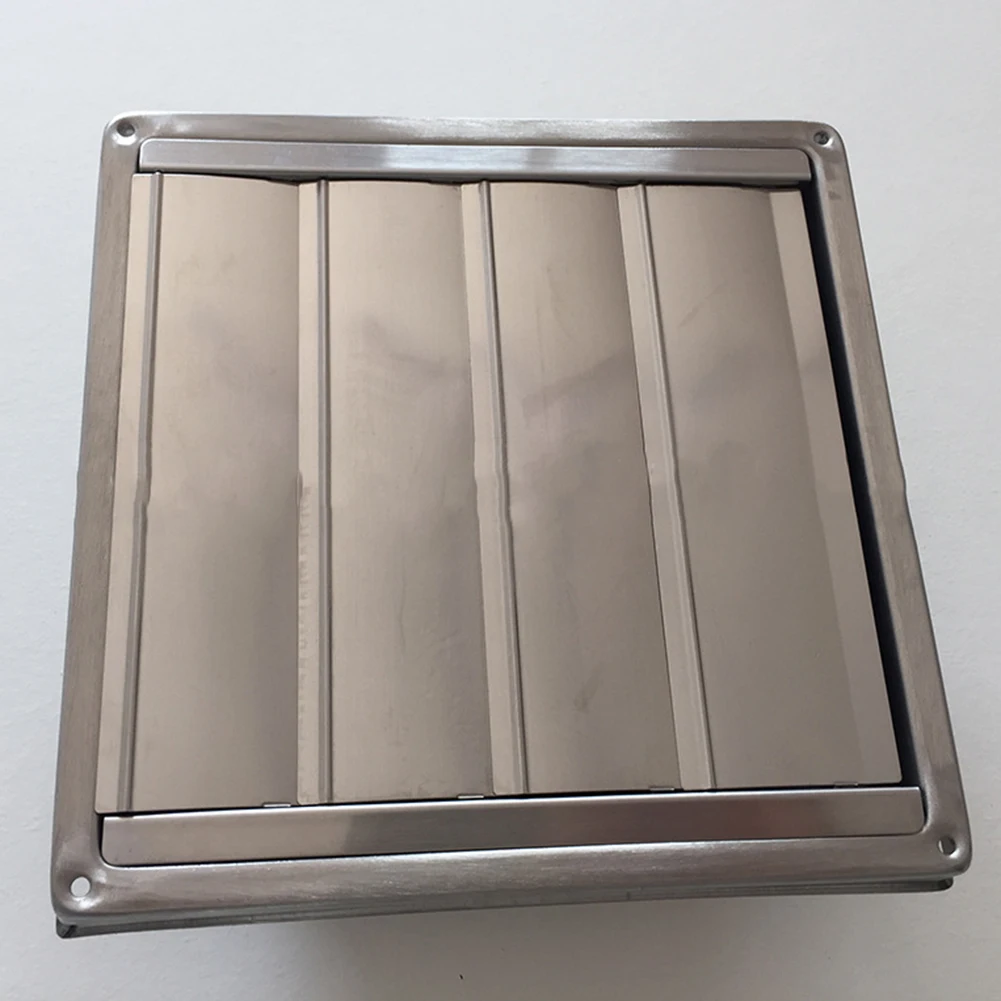 

Rainproof Cap Stainless Steel Vent Stylish Wall Rain Cap Modern Homes Movable Square Vents 304 Stainless Steel