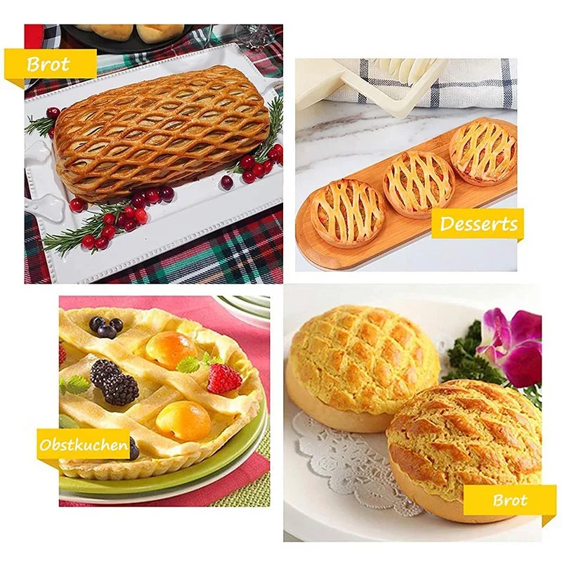 Creative Baking Tools Plastic Roller Mesh Cutter L/M/S Grid Pattern For Pastry Dough Fondant Pizza Cakes Pies Kitchen Supplies roller cutter