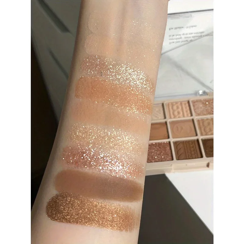 9 Color Eyeshadow Palette Matte And Shimmer Brown Eyeshadows Powder Long Lasting Blendable Eyeshadow Cosmetics eye shadow eye shadow plate