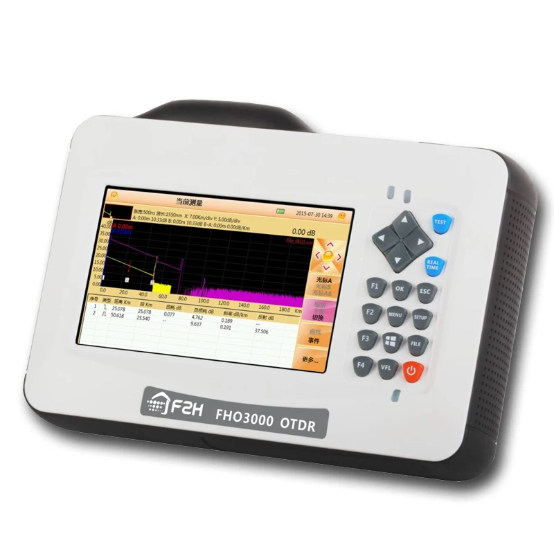 

[Grandway Original]FHO3000 D26 SM Mini OTDR 1310/1550nm 26/24dB VFL Power meter iOLM 5 inch touch screen Cheap Fiber Optic