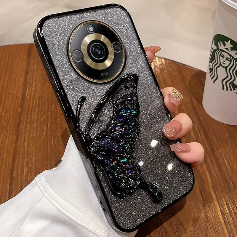 Luxury Quicksand Butterfly Glitter Shockproof Phone Case