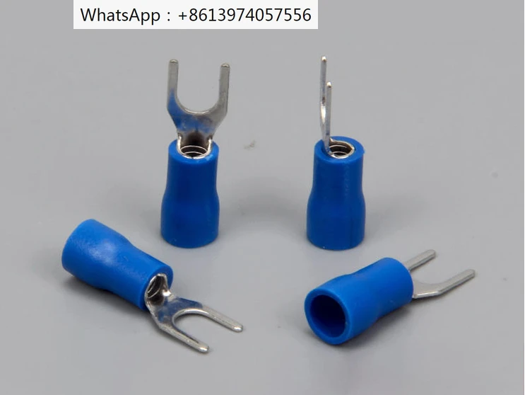 

SV3.5-6 European fork type pre-insulated terminal Y-shaped U-shaped cold crimp wiring nose wire lug copper termination