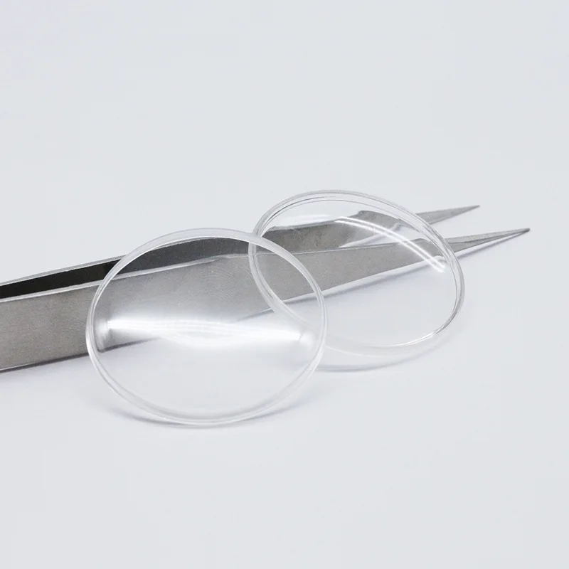 도매 1mm 높은 돔 시계 크리스탈 직경 18mm  46mm 라운드 레트로 회중 시계 유리 시계 수리 부품