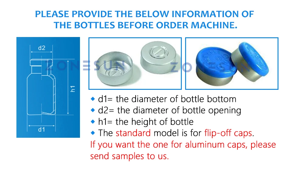 ZONESUN ZS-YG200 Automatic Pneumatic Penicillin Bottle Capping Machine