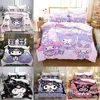 Cute Kuromi Comforter Bedding Sets Quilt Bed Cover Duvet Cover Pillow Case 2-3 Pieces Sets Kids Adult Size Bedroom Decor 1