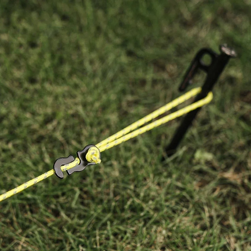 Adjustable Tent Rope Buckle S-type Tensioner Fastening Kit Outdoor Camping Tent Fixed Accessories Outdoor Tools 30 Pieces camping tent accessories camping tent fasteners tent rope tightener camping cord buckles camping rope buckle