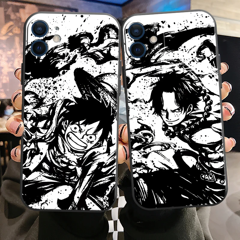 One Piece Phone Case For Iphone 11 12 13 Pro Max Mini 6 7 8 6s Plus X Xr Xs Se 5 Soft Funda Hot Tpu Anime Funda Back Cover Aliexpress