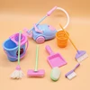 1Set(9pcs) Play House Toddler Cleaning Set for Girls Toddlers Boys Pretend Play Tools Play House Role-Play Toy Set 1