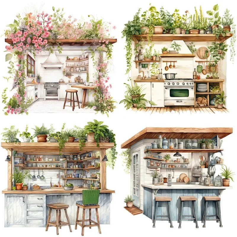 

12 шт./упаковка, декоративные наклейки для альбома