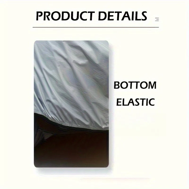 All-Season Universal Silver Car Body Cover, Enhanced Protection