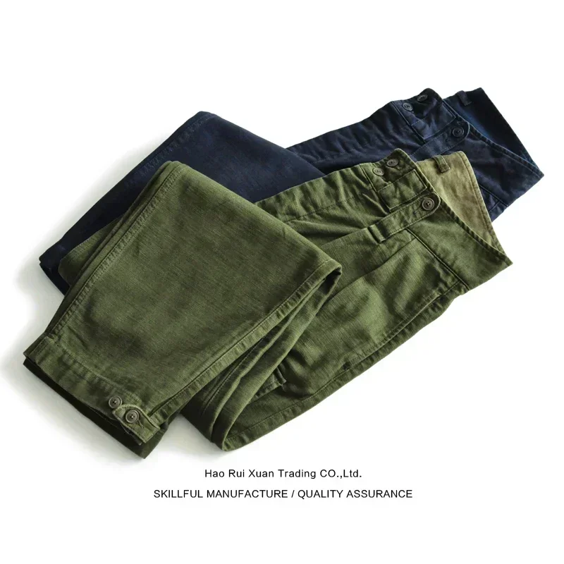 SauceZhan P37 British Army Pants OG107 Utility Fatigue Pants Classic Military Olive Sateen Baker pants Pants&Capris Cargo Pants 5