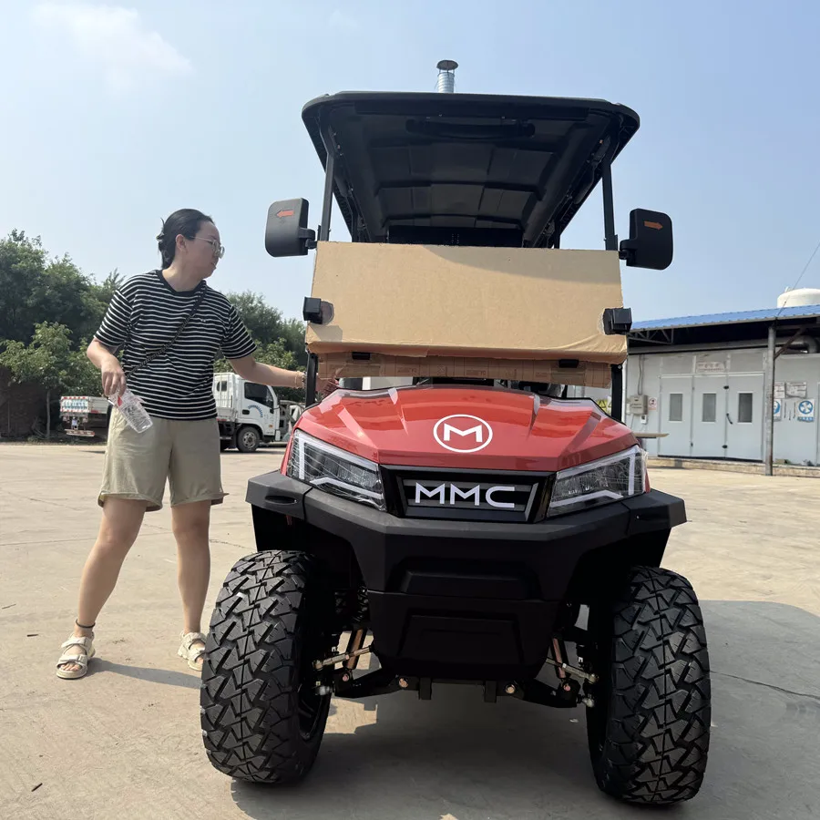 CE Approved Lithium Battery Cheap Club Golf Car Adults Scooter Solar Panels 5000W motor 4 Seat Electric Golf Cart