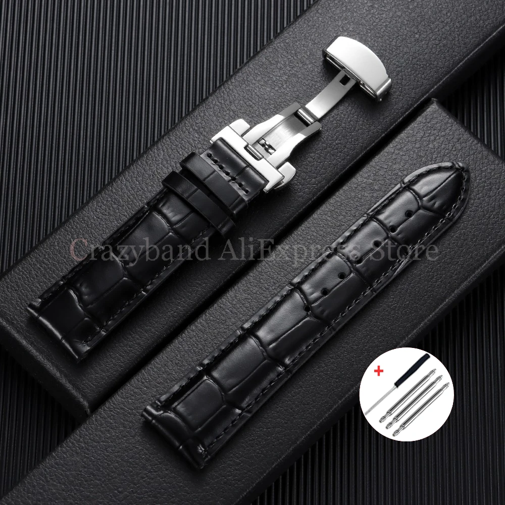Vintage Leather Watch Band, Business Style,