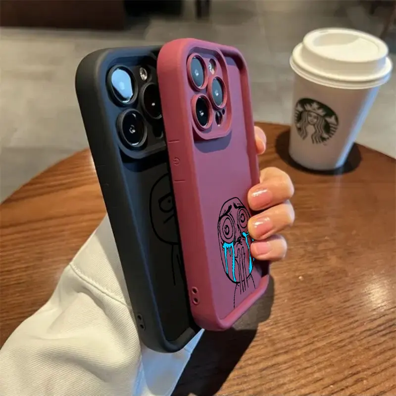 Funny Middle Finger Matchman Shockproof Phone Case