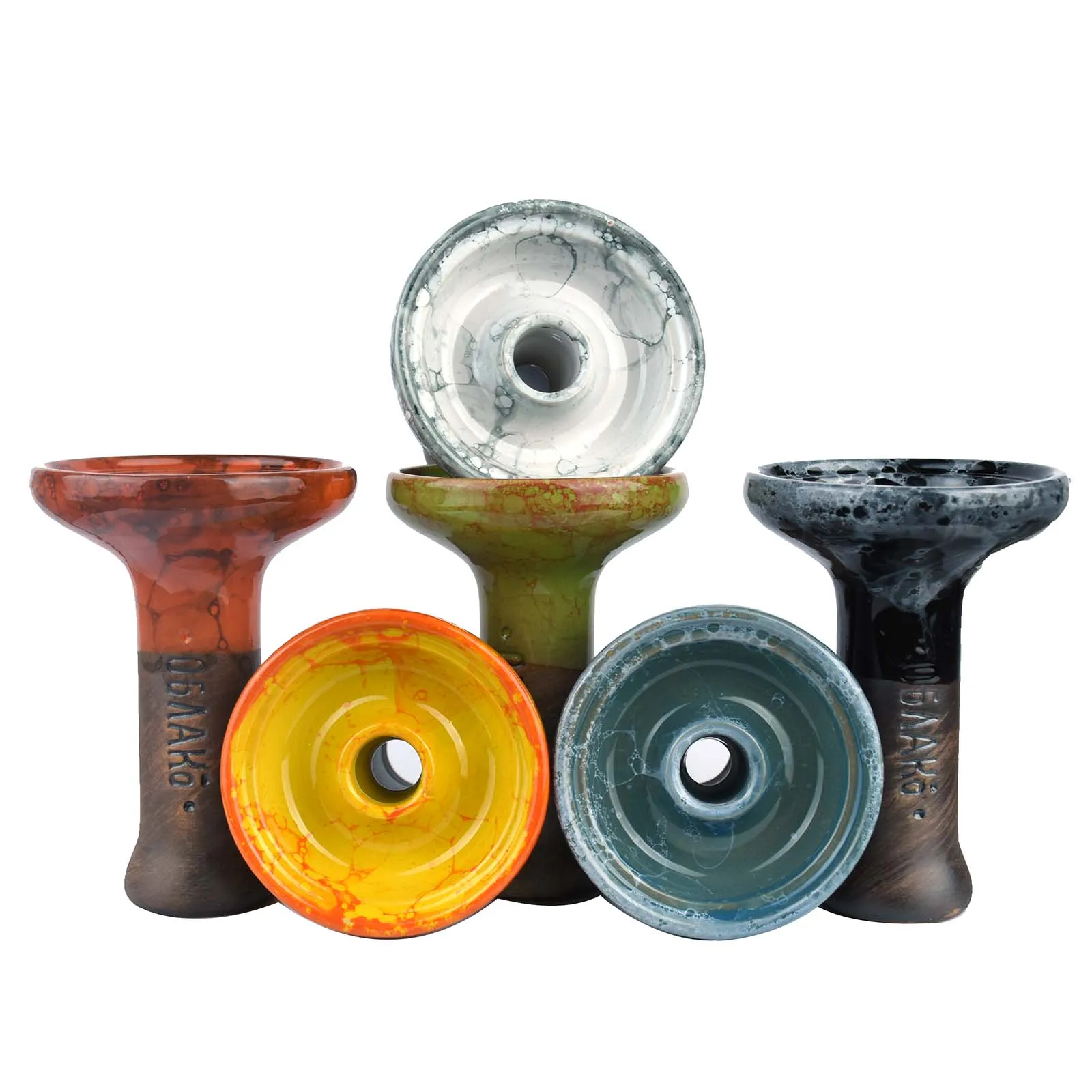 Hookah Set Color Glaze Ceramic Hookah Bowls Tobacco Holder Oblako Chicha Sheesha Narguile Wate Pipe Smoking Accessories