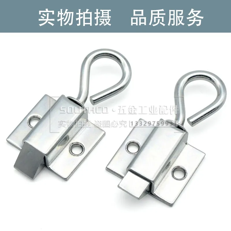 

Stainless steel telescopic spring press lock spring impact door lock one-way automatic bump lock 5pcs