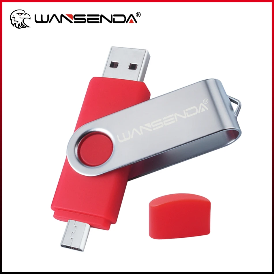 

WANSENDA OTG USB Flash Drive 128GB Pendrive 16GB 32GB 64GB 256GB Memory Stick 2.0 & MicroUSB for Android Smartphone / Tablet PC