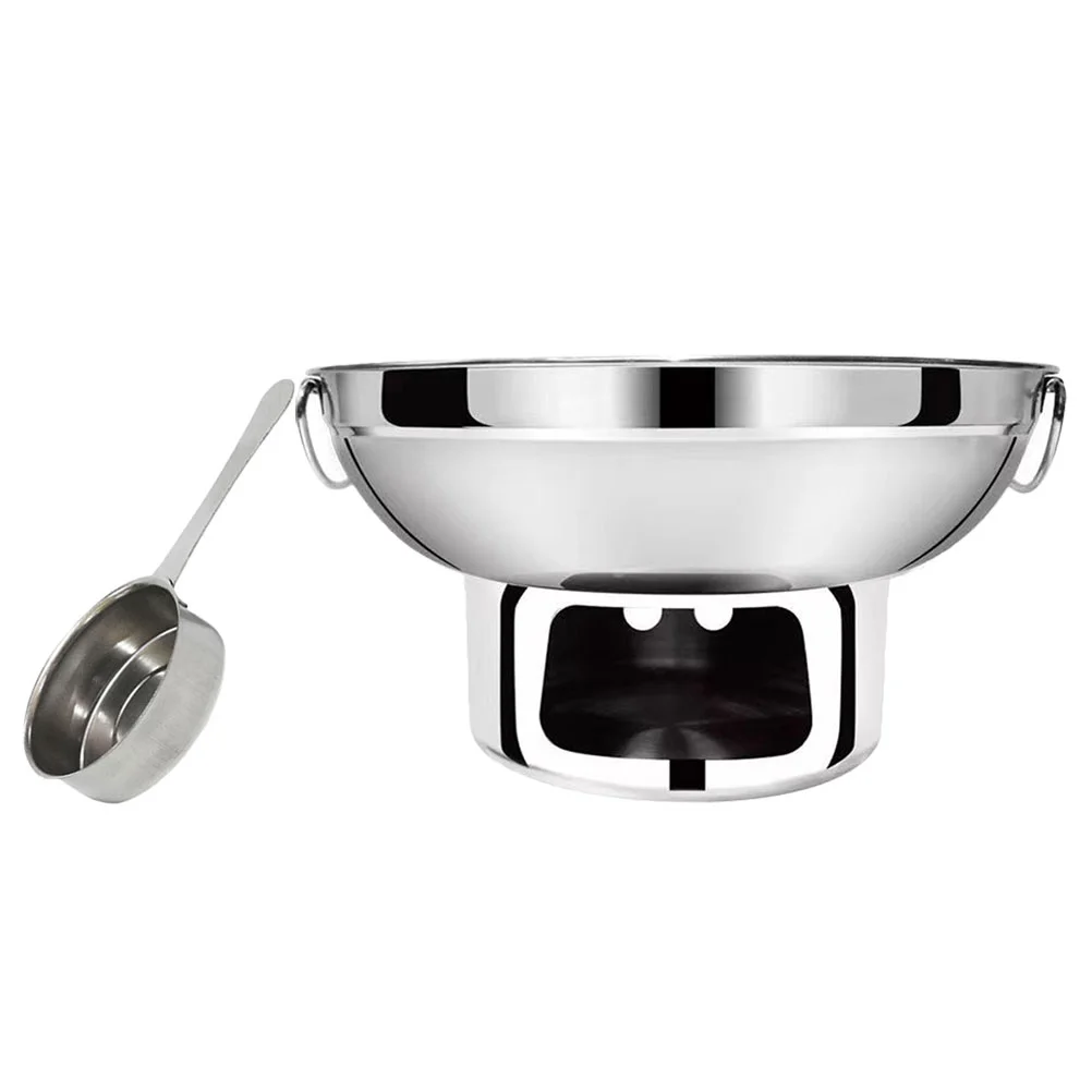 

Stainless Steel Alcohol Stove Mini Chocolate Hot Pot Small Hotpot Container Set