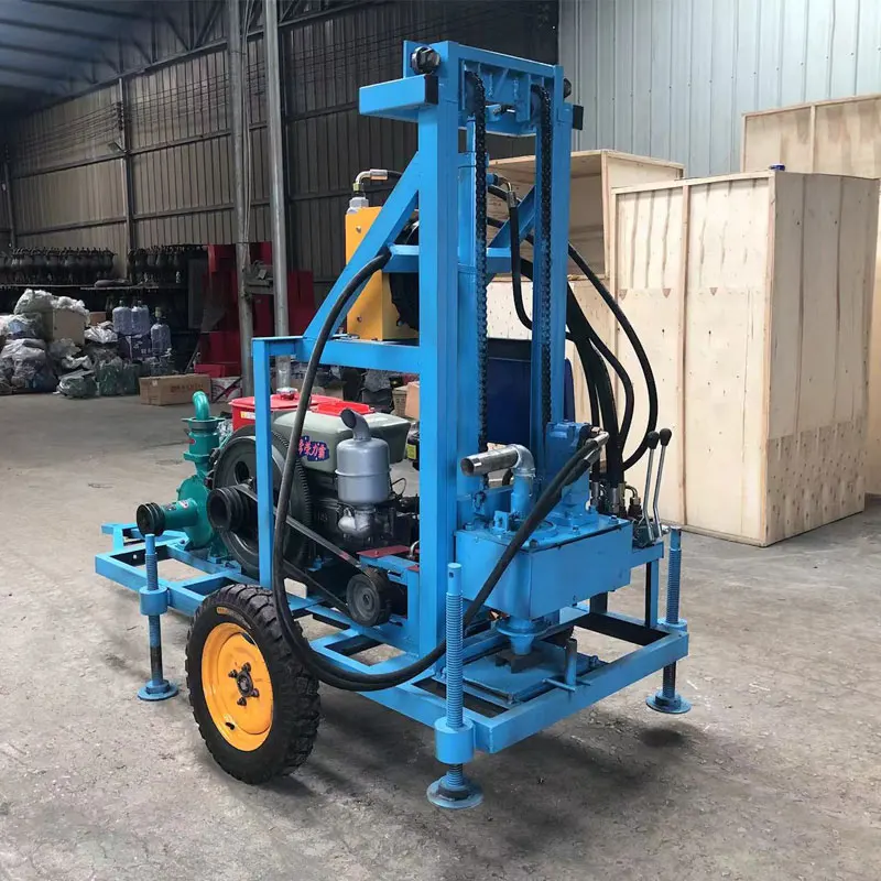 

Hot Sale Diesel Hydraulic Portable Small Water Well Drilling Rig