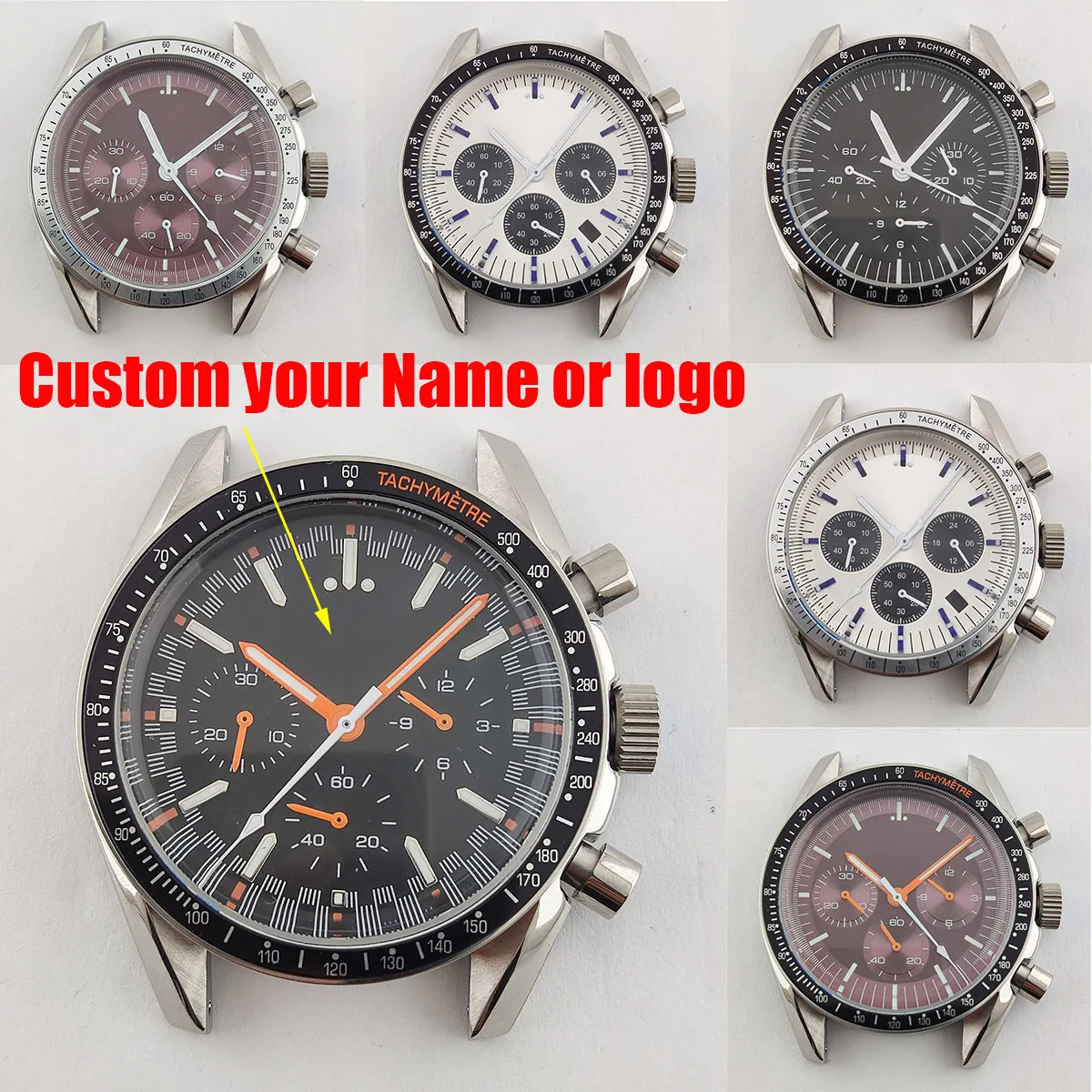 PAGRNE DESIGN Orologio Da Uomo Al Quarzo G Giapponese VK63 - Cronografo In Acciaio Inossidabile 316, Impermeabile, Quadranti Secondari E Data, Regalo