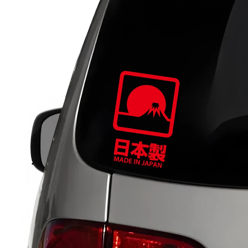 Sunset Over Mount Fuji - Premium Japanese Stickers