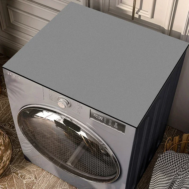 Dust Proof Washing Machine Mat Cover Solid Color Kitchen Drain Pad