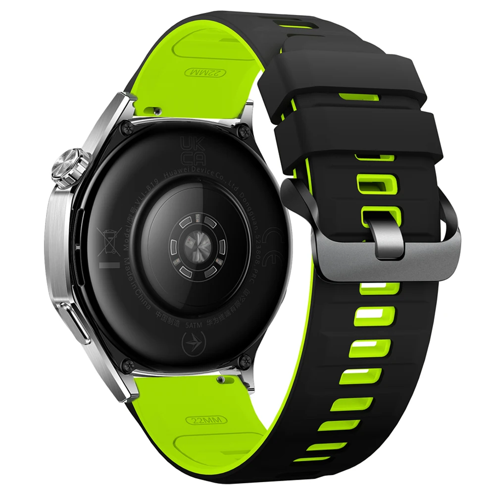 Breathable 22mm Silicone Watch Strap - Premium Sports Band Bracelet
