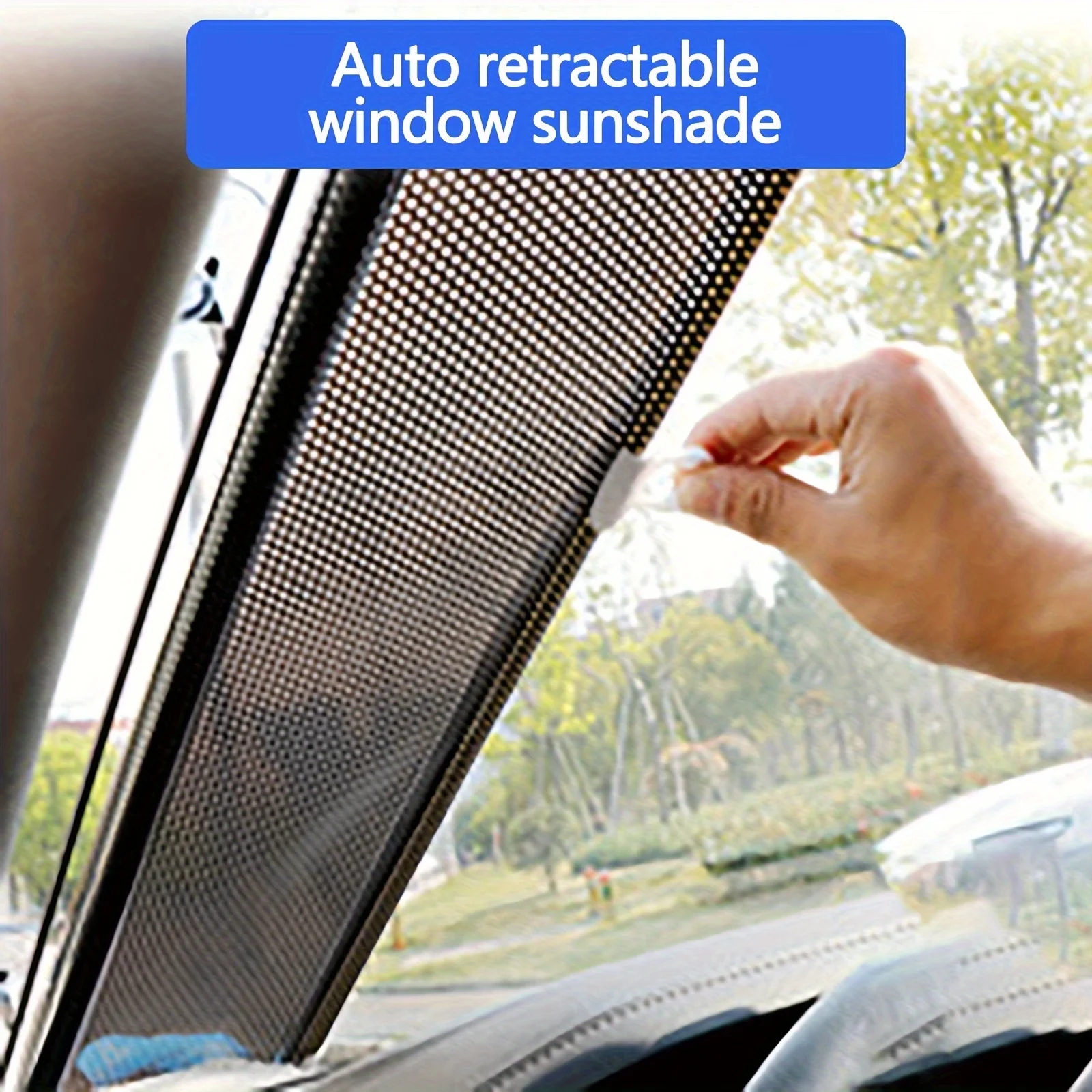 Car Sunshades, Sun Protection, Thermal Insulation Curtains, Automatic Rolling Blinds, And Household Automatic Retractable Window