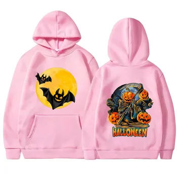 2025 عيد الميلاد الهيب هوب الرعب الاتجاه المطبوعة هوديي جودة عالية عارضة فضفاضة مريحة البلوز 6