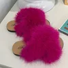 Faux Fur Slippers Children Home Flat Slides Furry Summer Shoes Soft Sole Kids Slippers for Girls Shoes Indoor Flip Flops CSH1420 3