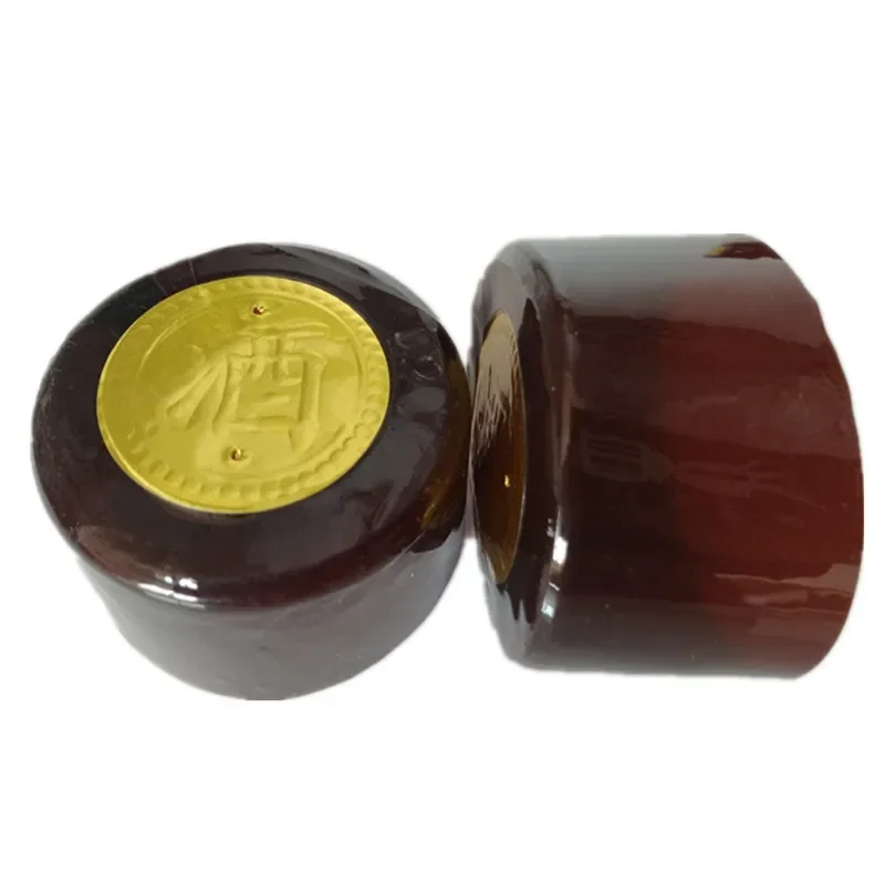 100X Heat Shrink Capsules Wine Bottle Capsules Wine Heat Shrinkable Cap Shrink Film Wrap for Straight Mouth Bottle wine heat shrink capsules