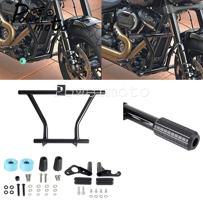 

Бампер для мотошоссе Harley Softail Fat Bob Low break Sport Glide Classic Rider114 FXFBS FXBB FXLR