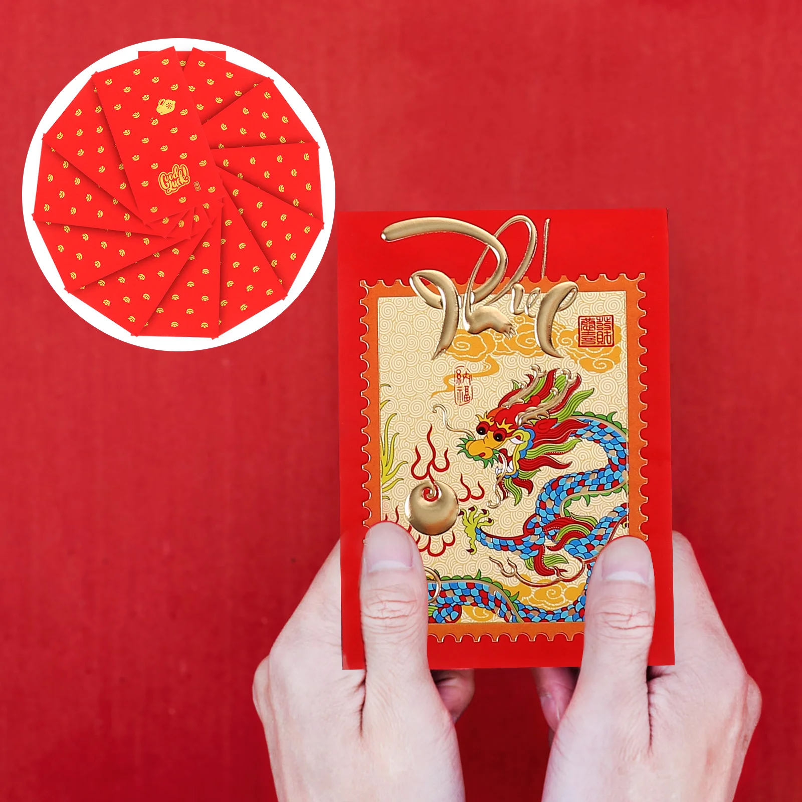 New Year Gift Envelope Traditional Red Pocket Cash Envelopes Cute Chinese  Style Money Dragon hongbao - AliExpress