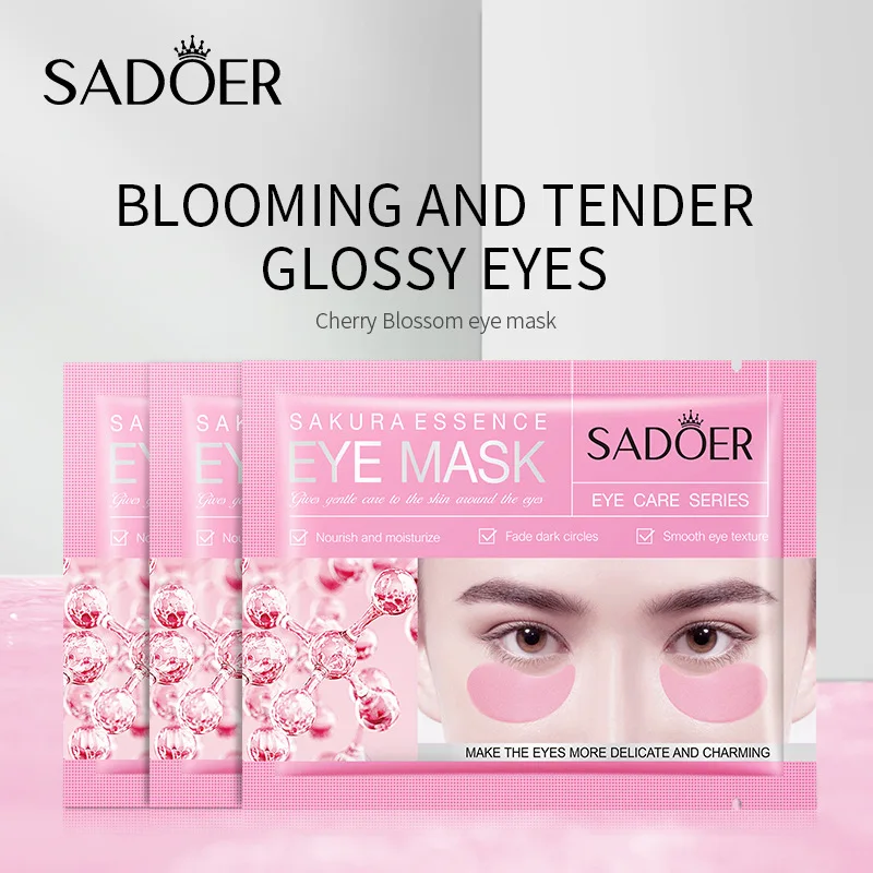 5/10/20 Pairs SADOER Crystal Collagen Eye Mask Anti Dark Circles Removal Eyes Bags Moisturizing Eye Patches for Eyes Skin Care