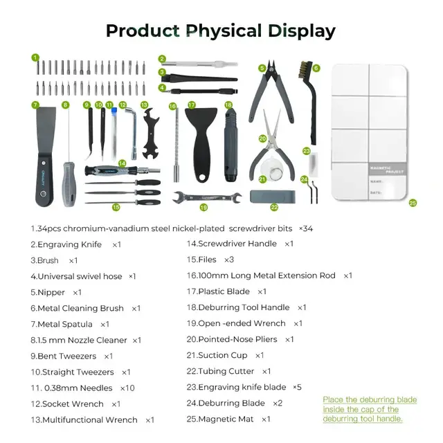 Creality 74Pcs 3D Printer Tool Kit 3