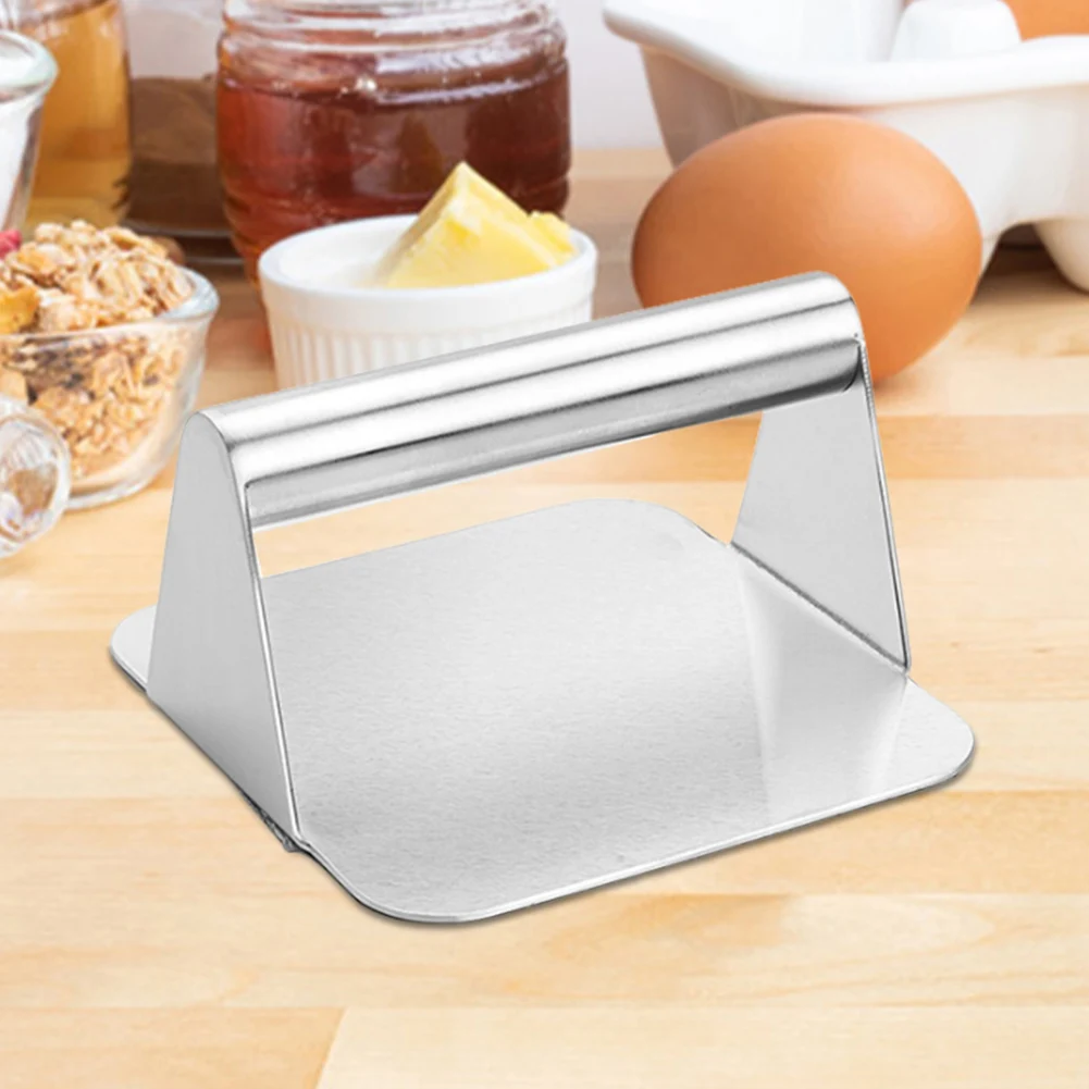 Stainless Steel Burger Smasher Non Stick Grill Press Hamburger Smasher Tool for Smashburger Bacon Ground Beef Meat Sausage