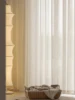 Japanese-style log wind garden small fresh linen curtain screen 2
