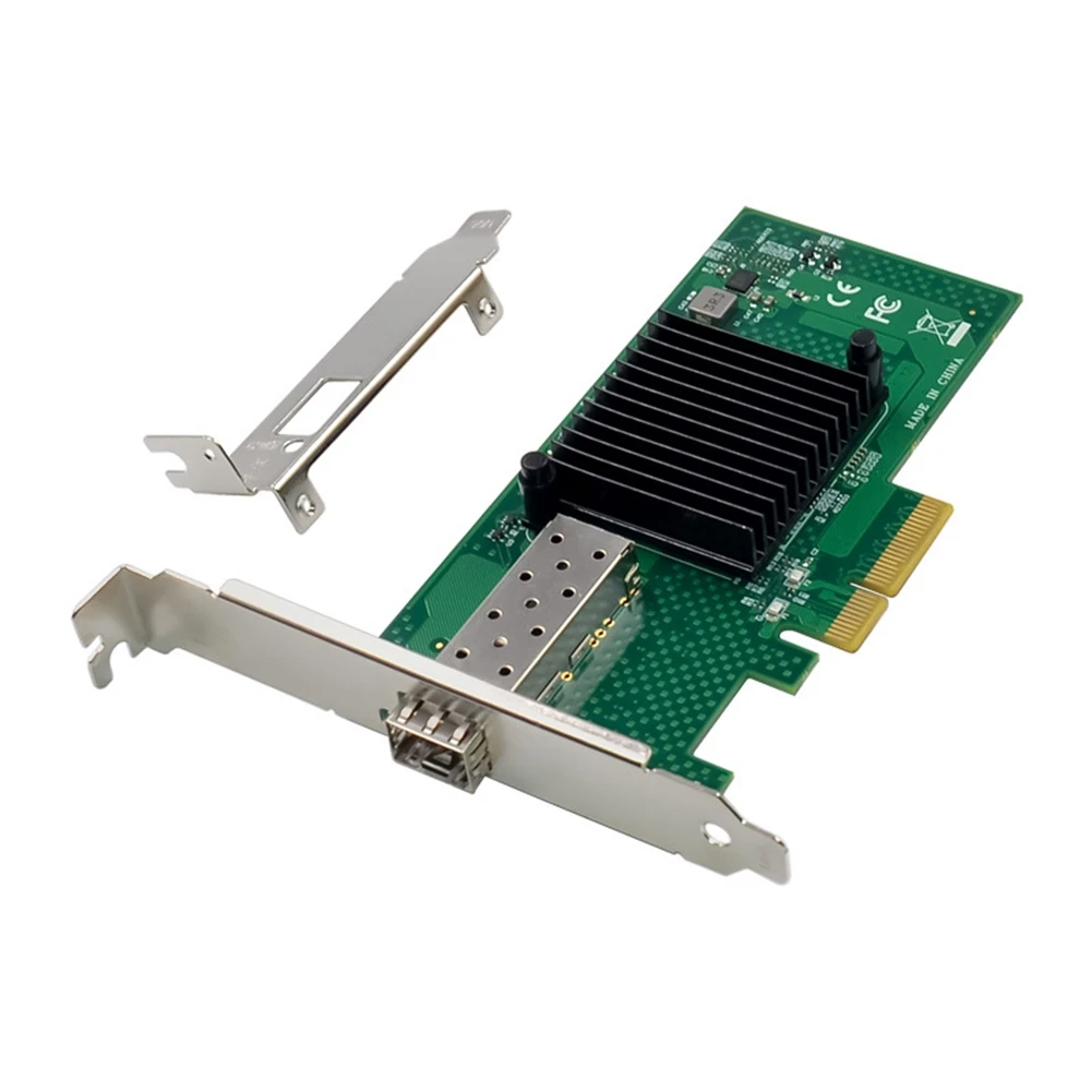 효율적인 X520-SR1 10G SFP+ 서버 광섬유 칩 PCIE X4 광 포트 네트워크 카드
